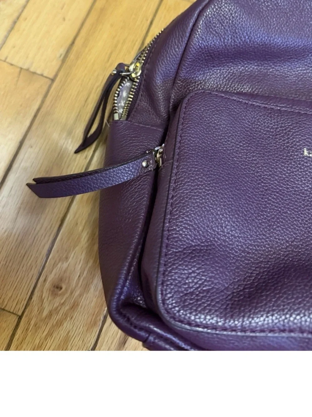 kate spade Plum Pebbled Leather Mini Backpack - Deep Berry